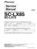 Thumbnail Pioneer SC-LX-75 Home Cinema Receiver Service Manual
