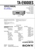 Thumbnail Sony TA-E9000ES Service Manual and Supplement