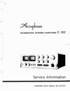 Thumbnail Accuphase  E-202 integrated stereo amplifier Service Manual