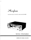 Thumbnail Accuphase  M-60 mono power amplifier Service Manual