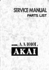 Thumbnail Akai AA-1010L , Receiver , Original Service Manual