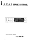 Thumbnail Akai AM-A3 , Amplifier , Original Service Manual Thumbnail Akai AM-A3 , Amplifier , Original Service Manual
