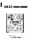 Thumbnail Akai GX-266 mk2 reel to reel tape recorder Service Manual Thumbnail Akai GX-266 mk2 reel to reel tape recorder Service Manual