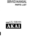 Thumbnail Akai GX-270 DSS    reel to reel tape recorder Service Manual