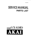 Thumbnail Akai GX-650D  reel tape recorder Service Manual