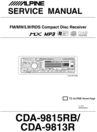 Thumbnail Alpine CDA-9815-RB  Service Manual