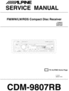 Thumbnail Alpine CDM-9807-RB Service Manual