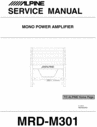 Thumbnail Alpine MRD-M-301 Service Manual