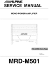 Thumbnail Alpine MRD-M-501 Service Manual