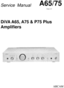 Thumbnail Arcam DiVA A65 , A75 & P75 Plus  Original Service Manual