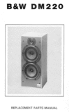 Thumbnail B&W DM-220 Bowers & Wilkins , Service Manual