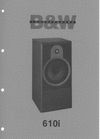 Thumbnail Bowers & Wilkins B&W DM-610i , 600 series , Service Manual Thumbnail Bowers & Wilkins B&W DM-610i , 600 series , Service Manual