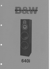 Thumbnail Bowers & Wilkins B&W DM-640i  , 600 series , Service Manual 