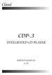 Thumbnail Classe CDP-. 3 Cd Player ,Original  Service Manual