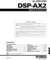 Thumbnail Yamaha DSP-AX-2 Service-Workshop Manual for repair