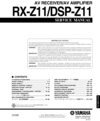 Thumbnail Yamaha DSP-Z-11 , RX-Z-11 Service-Workshop Manual for repair