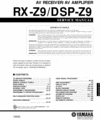 Thumbnail Yamaha DSP-Z9 , RX-Z9 Service-Workshop Manual for repair