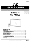 Thumbnail JVC GM-P-420-UG & P421-U Plasma  Service Manual & Schematics
