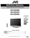 Thumbnail JVC HD-52G566 , 52G576 , 52G586 Service Manual & Schematics