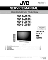 Thumbnail JVC HD-61-Z575 & HD-61-Z585 Service Manual , Schematics