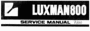 Thumbnail Luxman   R-800 Receiver , Service-Repair Manual