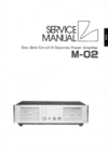 Thumbnail Luxman   M-02 Power Amplifier , Service-Repair Manual