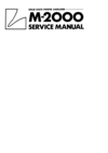 Thumbnail Luxman  M-2000 Power Amplifier , Service-Repair Manual