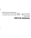 Thumbnail Luxman  M-4000 Power Amplifier  , Service-Repair Manual