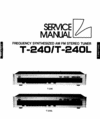 Thumbnail Luxman T-240 , T-240L  Tuner , Service-Repair Manual