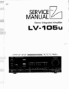 Thumbnail Luxman  LV-105-U amplifier , Service-Repair Manual