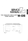 Thumbnail Luxman  M-05 Power Amplifier , Service-Repair Manual