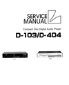 Thumbnail Luxman D-103 / D-404 CD Player , Original Service Manual Thumbnail Luxman D-103 / D-404 CD Player , Original Service Manual