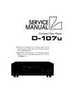 Thumbnail Luxman D-107U Valve CD Player , Original Service Manual Thumbnail Luxman D-107U Valve CD Player , Original Service Manual