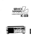 Thumbnail Luxman K-03 Cassette Deck , Original Service Manual