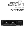 Thumbnail Luxman K-110-W Cassette Deck , Original Service Manual Thumbnail Luxman K-110-W Cassette Deck , Original Service Manual