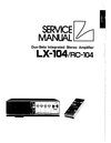 Thumbnail Luxman LX-104 & RC-104  , Service Manual