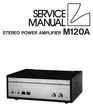 Thumbnail Luxman M-120A Power Amplifier , Original Service Manual