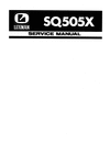 Thumbnail Luxman SQ-505-X tube-valve amplifier  , Service Manual