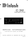 Thumbnail McIntosh C-32 , Original Service manual
