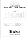 Thumbnail McIntosh CR-16 , Original Service Manual