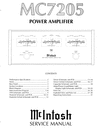 Thumbnail McIntosh M-7205 , Original Service Manual
