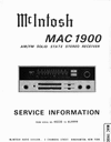 Thumbnail McIntosh MAC-1900 , Original Service Manual