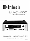Thumbnail McIntosh MAC-4100 , Original Service Manual