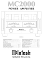 Thumbnail McIntosh MC-2000 , Original Service Manual