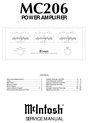 Thumbnail McIntosh MC-206 , Original Service Manual