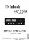 Thumbnail McIntosh MC-2505 , Original Service Manual