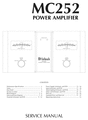 Thumbnail McIntosh MC-252 , Original Service Manual