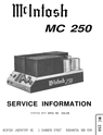 Thumbnail McIntosh MC-250 , Original Service Manual
