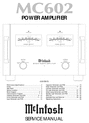 Thumbnail McIntosh MC-602 , Original Service Manual