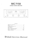 Thumbnail McIntosh MC-7150 , Original Service Manual